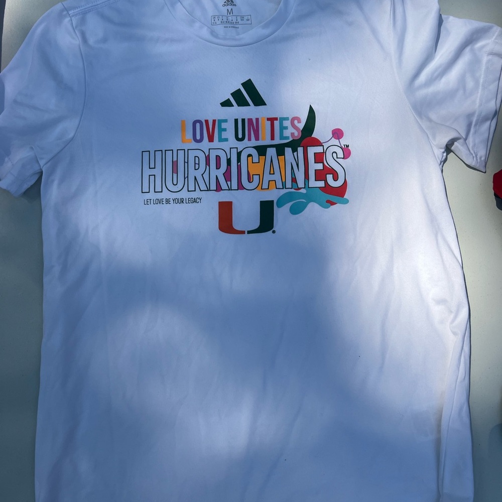 Adidas White Love Unites Graphic Tee